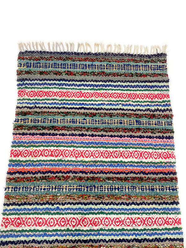 Sveriges Klara , vintage handmade rug - Rugs Of Sweden - vintage rag rugs